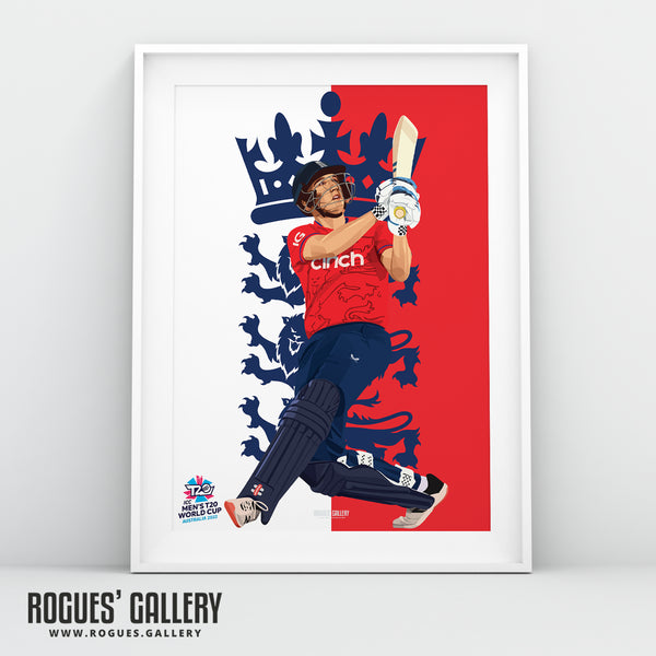 Harry Brook - England T20 World Champions 2022 - A0, A1, A2 or A3 Prints