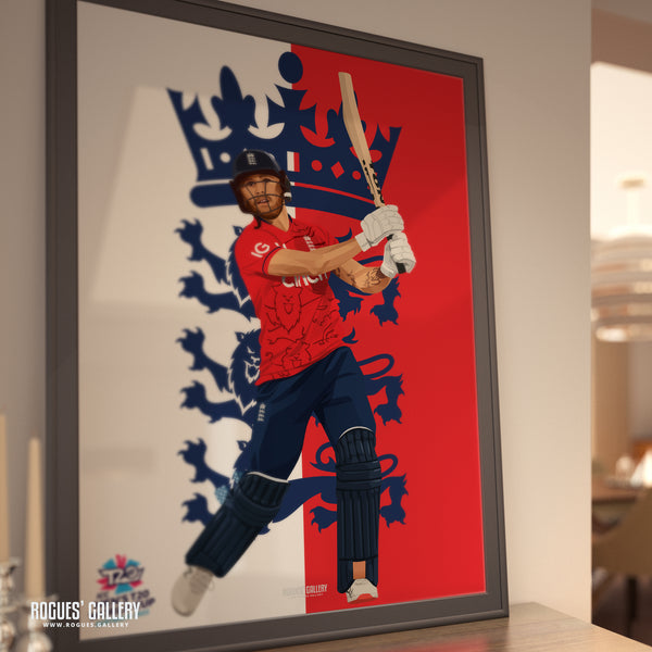 Phil Salt - England T20 World Champions 2022 - Signed A3 Prints
