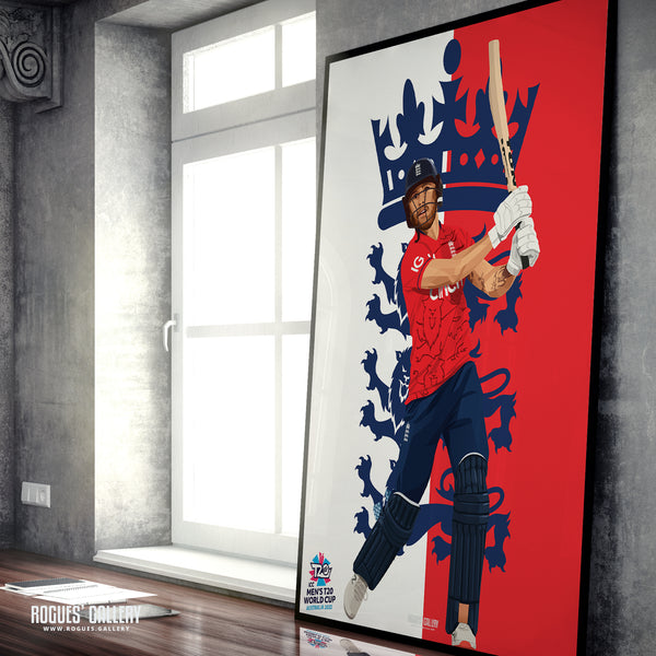 Phil Salt - England T20 World Champions 2022 - A0, A1, A2 or A3 Prints