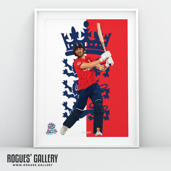 Phil Salt - England T20 World Champions 2022 - Signed A3 Prints