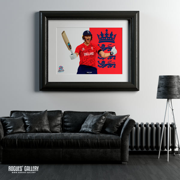 Ben Stokes - England T20 World Champions 2022 - A0, A1, A2 or A3 Prints