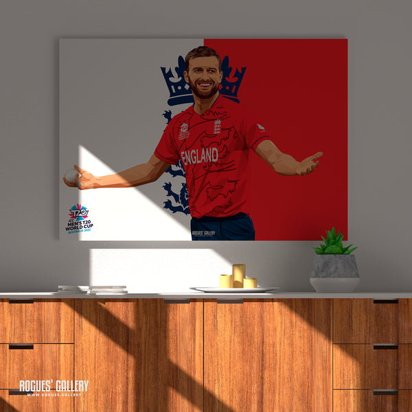 Mark Wood - England T20 World Champions 2022 - Signed A3 Prints
