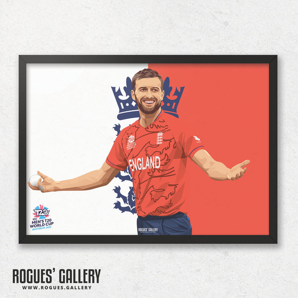Mark Wood - England T20 World Champions 2022 - A0, A1, A2 or A3 Prints
