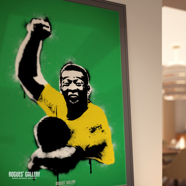 Pele - The King - A0, A1, A2 or A3 Icon Print