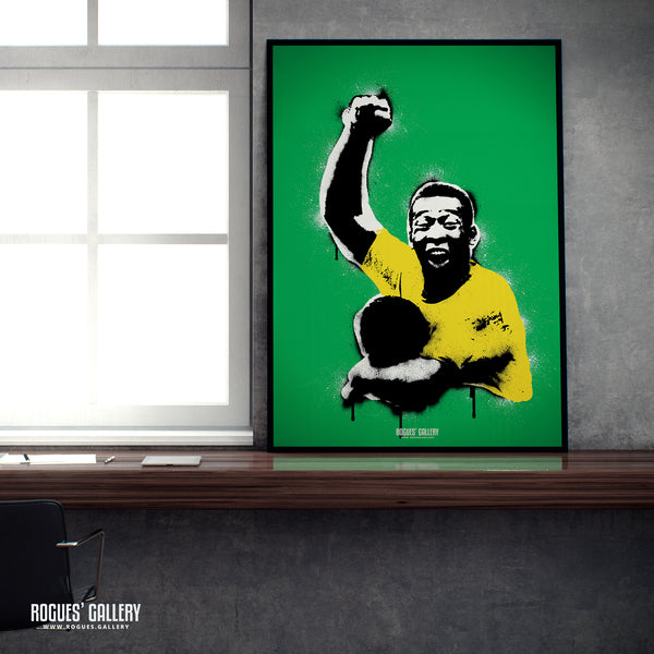 Pele - The King - A0, A1, A2 or A3 Icon Print