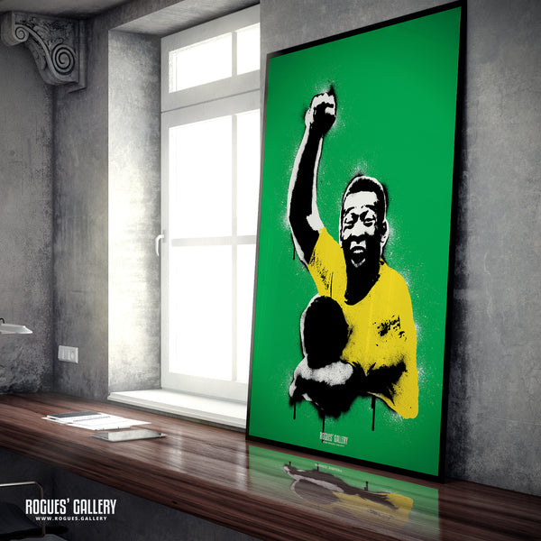 Pele - The King - A0, A1, A2 or A3 Icon Print