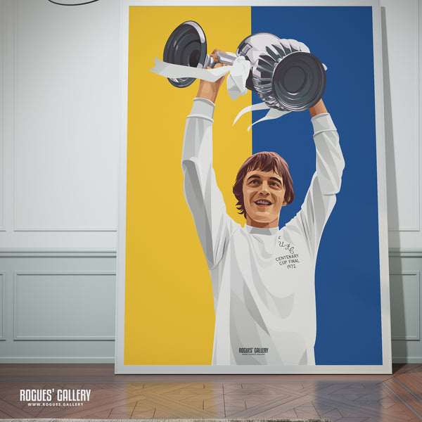Alian Clarke - Leeds Utd - A0, A1, A2 or A3 Icon Print