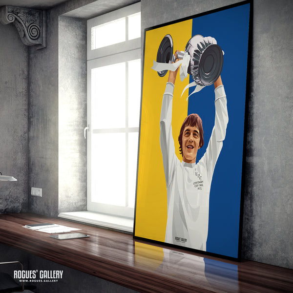 Alian Clarke - Leeds Utd - A0, A1, A2 or A3 Icon Print