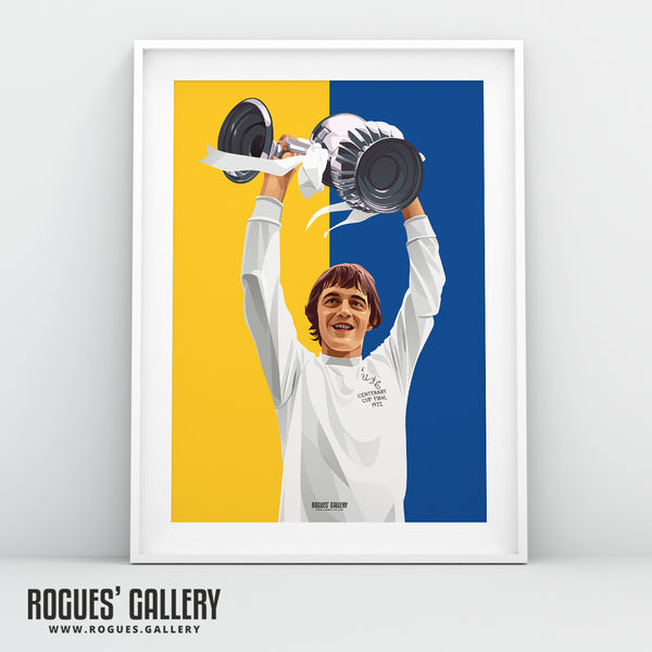 Alian Clarke - Leeds Utd - A0, A1, A2 or A3 Icon Print