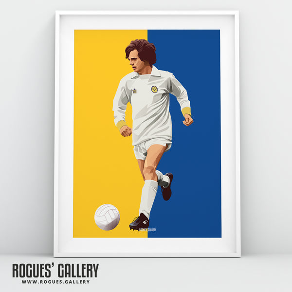 Duncan McKenzie - Leeds Utd - A0, A1, A2 or A3 Icon Print
