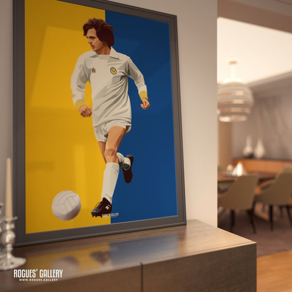 Duncan McKenzie - Leeds Utd - A0, A1, A2 or A3 Icon Print