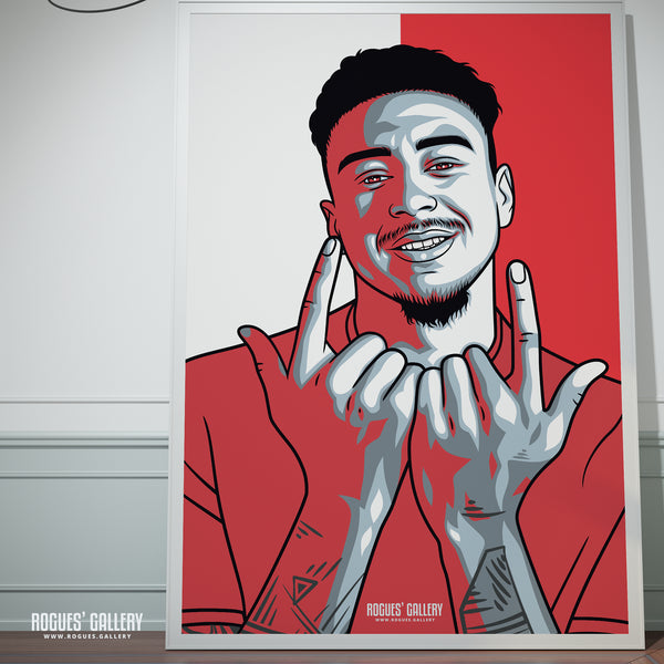 Jesse Lingard - Nottingham Forest - A0, A1, A2 or A3 #GetBehindTheLads Prints