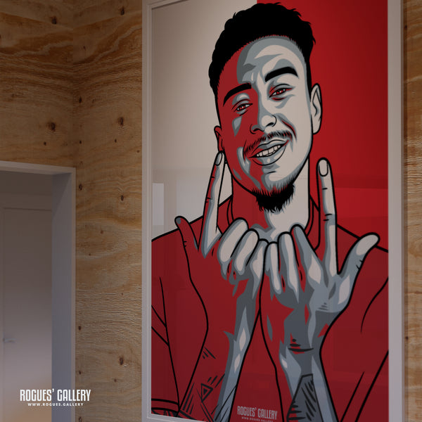 Jesse Lingard - Nottingham Forest - A0, A1, A2 or A3 #GetBehindTheLads Prints