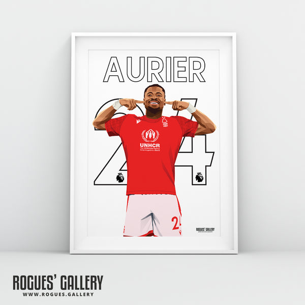 Serge Aurier: Moi? - Nottingham Forest - A0, A1, A2 or A3 Premier League Name & Number Prints