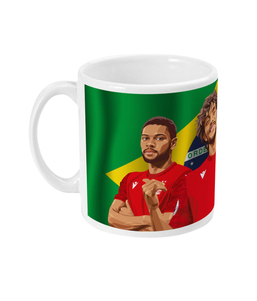 The Boys From Brazil - Nottingham Forest Mug - Gustavo Scarpa, Renan Lodi & Danilo