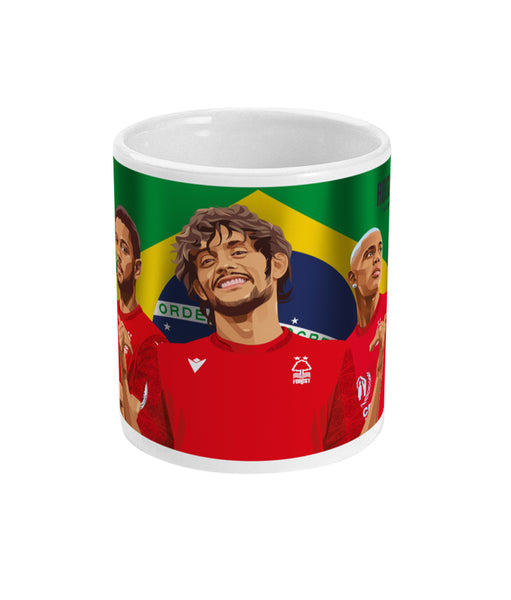 The Boys From Brazil - Nottingham Forest Mug - Gustavo Scarpa, Renan Lodi & Danilo