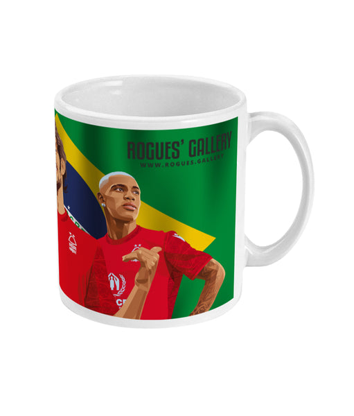 The Boys From Brazil - Nottingham Forest Mug - Gustavo Scarpa, Renan Lodi & Danilo