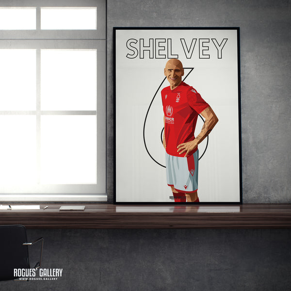 Jonjo Shelvey - Nottingham Forest - Signed A3 Name & Number Prints