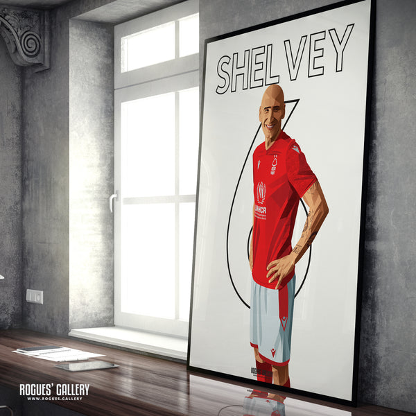 Jonjo Shelvey - Nottingham Forest - Signed A3 Name & Number Prints