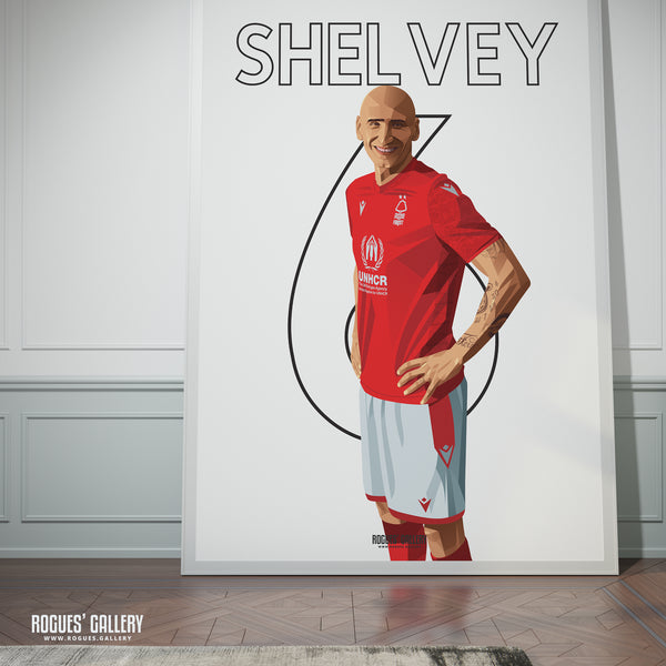 Jonjo Shelvey - Nottingham Forest - Signed A3 Name & Number Prints