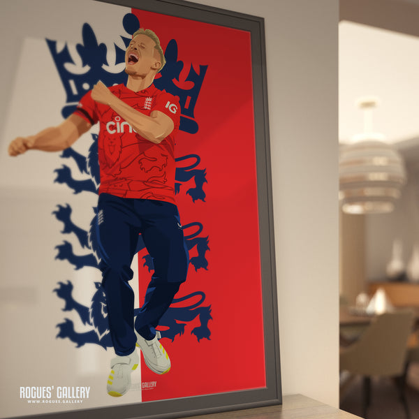 Luke Wood - England T20 Cricket - A0, A1, A2 or A3 Prints