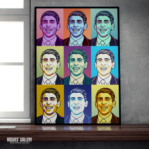 Rishi Sunak Muted Pop Art - Politics Series Print - A3, A2, A1 & A0 Size Prints