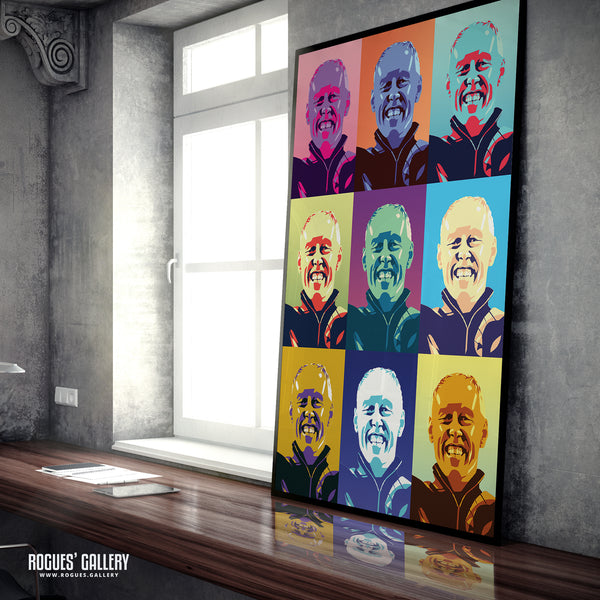Steve Cooper - Nottingham Forest Boss - Signed A3 Pop Art Prints