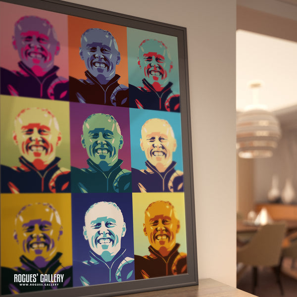 Steve Cooper - Nottingham Forest Boss - Signed A3 Pop Art Prints