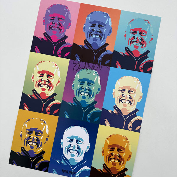 Steve Cooper - Nottingham Forest Boss - Signed A3 Pop Art Prints