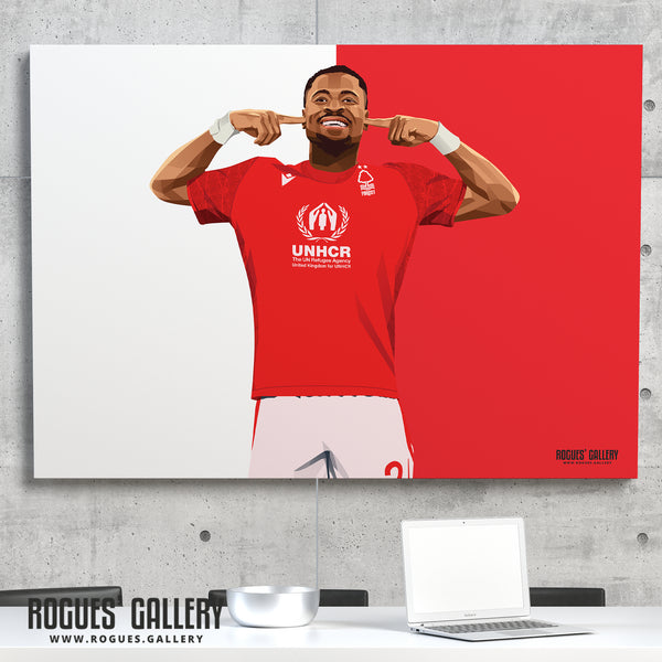 Serge Aurier: Moi? - Nottingham Forest - A0, A1, A2 or A3 Red & White Prints
