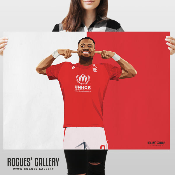 Serge Aurier: Moi? - Nottingham Forest - A0, A1, A2 or A3 Red & White Prints