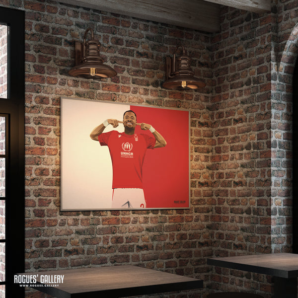 Serge Aurier: Moi? - Nottingham Forest - A0, A1, A2 or A3 Red & White Prints
