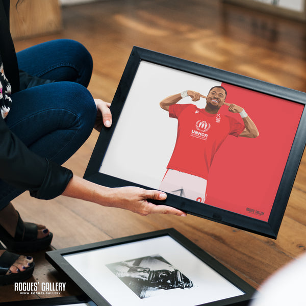 Serge Aurier: Moi? - Nottingham Forest - A0, A1, A2 or A3 Red & White Prints