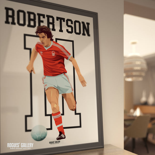 John 'Robbo' Robertson - Nottingham Forest - A0, A1, A2 or A3 Greatest Ever Series Prints