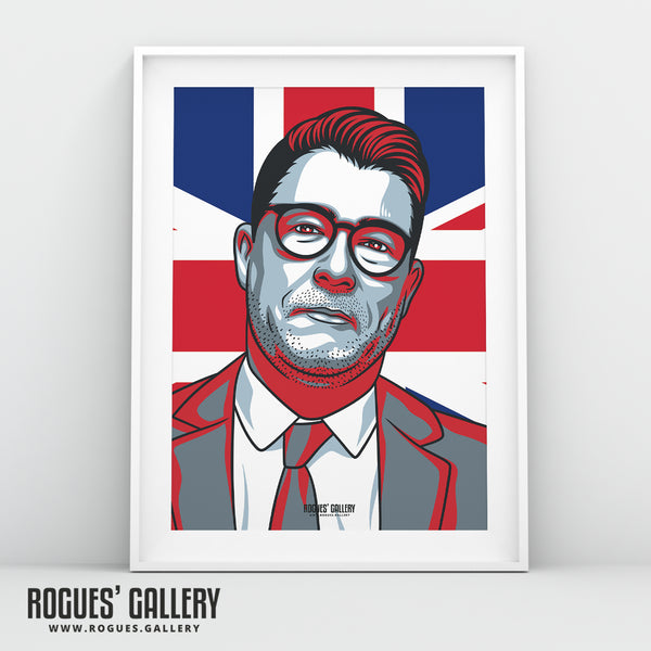 Overarching Ian Collins - Talk TV Radio Broadcaster - A3, A2, A1 & A0 Icon Prints
