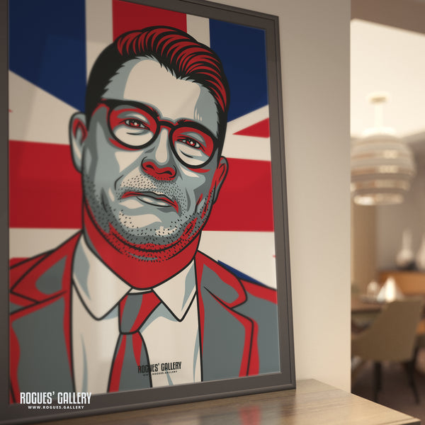 Overarching Ian Collins - Talk TV Radio Broadcaster - A3, A2, A1 & A0 Icon Prints