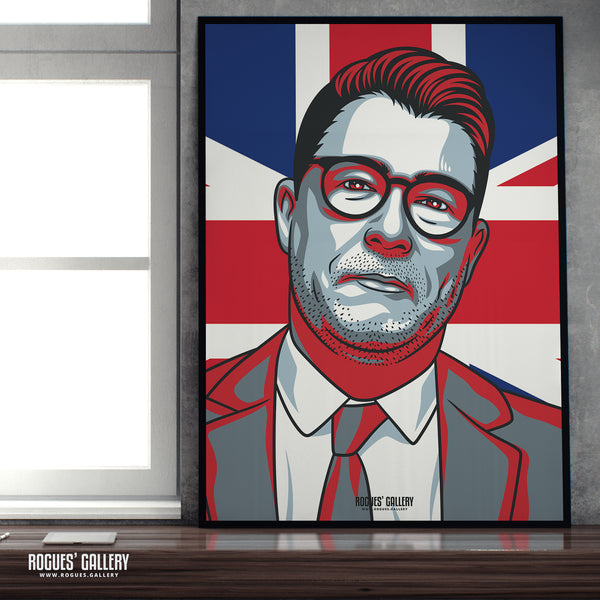 Overarching Ian Collins - Talk TV Radio Broadcaster - A3, A2, A1 & A0 Icon Prints