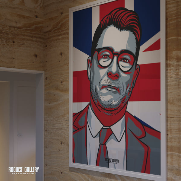 Overarching Ian Collins - Talk TV Radio Broadcaster - A3, A2, A1 & A0 Icon Prints