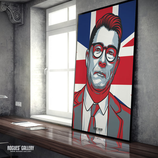 Overarching Ian Collins - Talk TV Radio Broadcaster - A3, A2, A1 & A0 Icon Prints