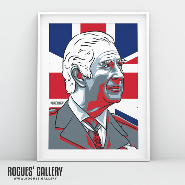 HRH King Charles - A3, A2, A1 & A0 Cool Britannia Icon Prints