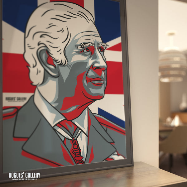 HRH King Charles - A3, A2, A1 & A0 Cool Britannia Icon Prints