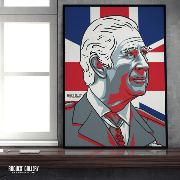HRH King Charles - A3, A2, A1 & A0 Cool Britannia Icon Prints