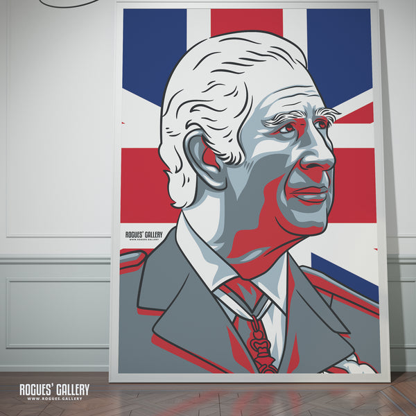 HRH King Charles - A3, A2, A1 & A0 Cool Britannia Icon Prints