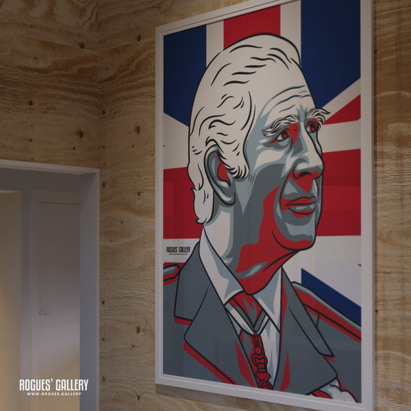 HRH King Charles - A3, A2, A1 & A0 Cool Britannia Icon Prints