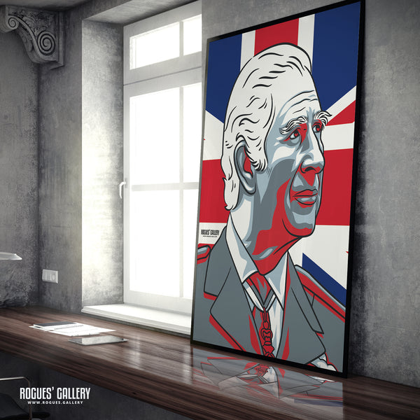 HRH King Charles - A3, A2, A1 & A0 Cool Britannia Icon Prints