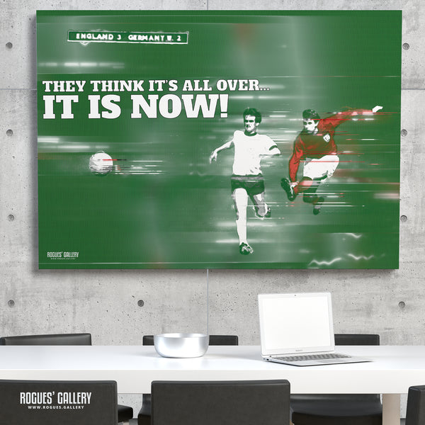 They think it's all over... it is now! (Glitch Version) Geoff Hurst's 1966 World Cup Winning England Goal - A0, A1, A2 or A3 Prints