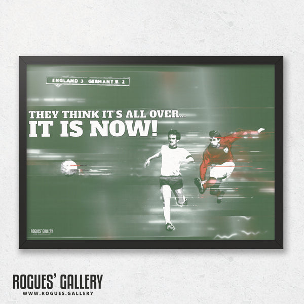 They think it's all over... it is now! (Glitch Version) Geoff Hurst's 1966 World Cup Winning England Goal - A0, A1, A2 or A3 Prints