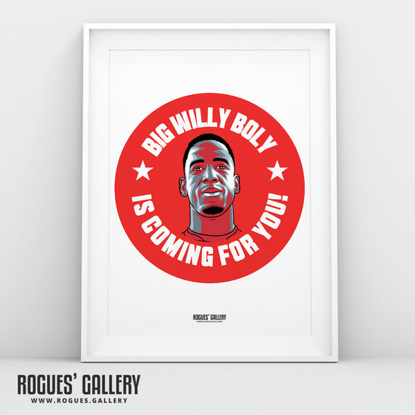 Big Willy Boly Is Coming For You - Nottingham Forest - Signed A3 #GetBehindTheLads Prints