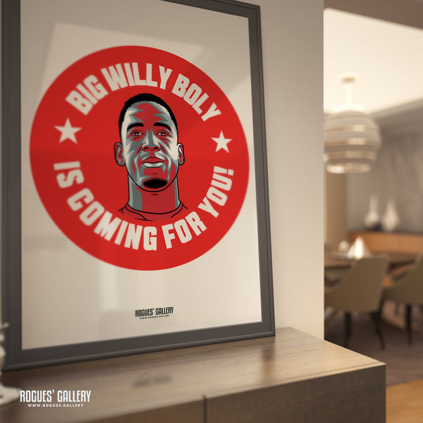 Big Willy Boly Is Coming For You - Nottingham Forest - Signed A3 #GetBehindTheLads Prints