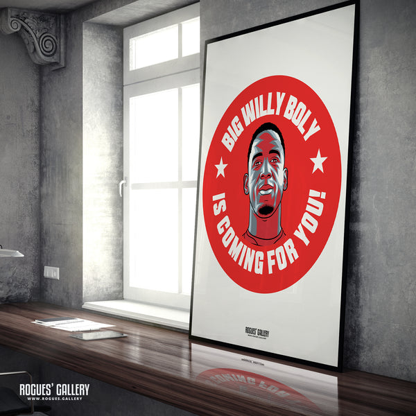 Big Willy Boly Is Coming For You - Nottingham Forest - Signed A3 #GetBehindTheLads Prints